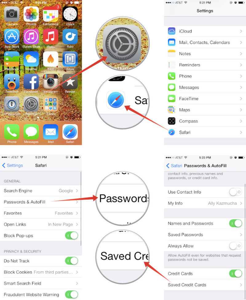 102 วิธีใส่รหัสบัตรเครดิตบนเว็บไซต์อัตโนมัติผ่านทาง iCloud Keychain 1