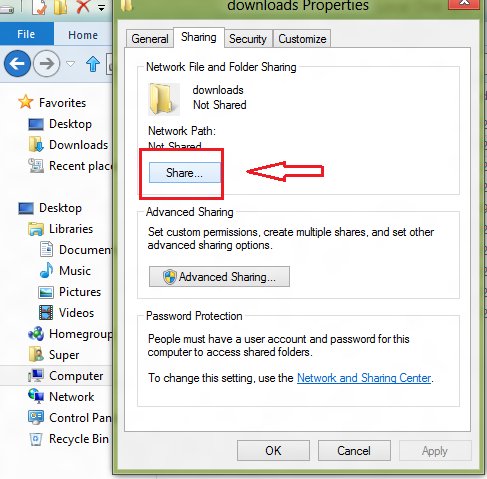 19 วิธี Share Folder บน Windows 8 1